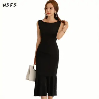 Summer Dresses Black Womens Dress 2018 Oneck Sleeveless Office Ladies Elegant Bangage Bodycon Party Sexy Mermaid Midi Sundress
Summer Dresses Black Womens Dress 2018 Oneck Sleeveless Office Ladies Elegant Bangage Bodycon Party Sexy Mermaid Midi Sundress