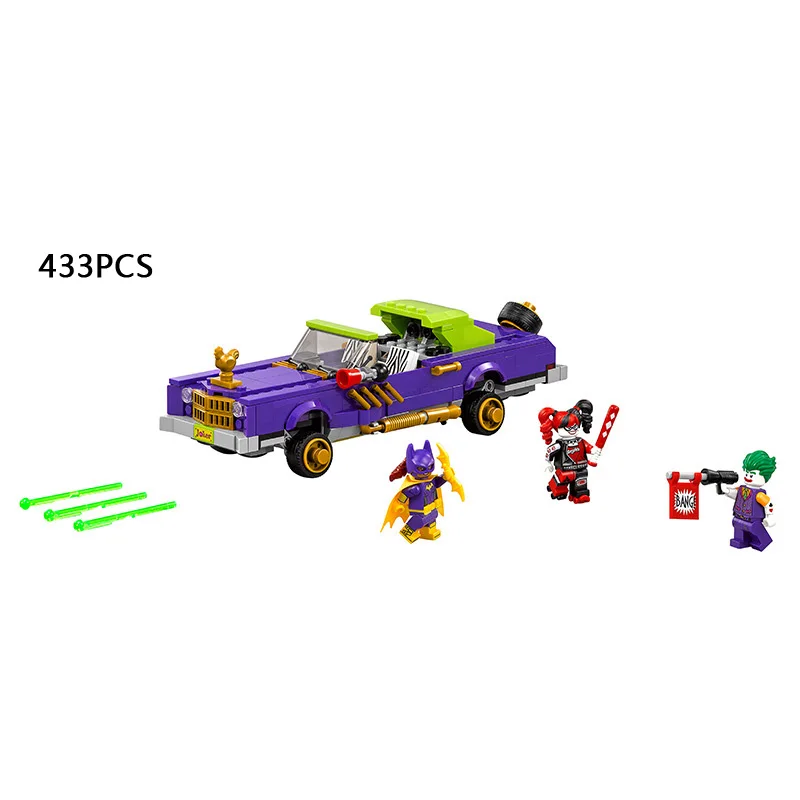 2018 DC Super Heroes Batman The Joker Notorious Lowrider Car Building Block Harley Quinn Batgirl 70906 Toy for Kid
2018 DC Super Heroes Batman The Joker Notorious Lowrider Car Building Block Harley Quinn Batgirl 70906 Toy for Kid
