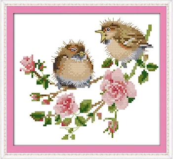 The birds on rose flower Counted Cross Stitch 11CT14CT DMC Cross Stitch Sets DIY Cross Stitch Kits for Embroidery Home Decor
The birds on rose flower Counted Cross Stitch 11CT14CT DMC Cross Stitch Sets DIY Cross Stitch Kits for Embroidery Home Decor
