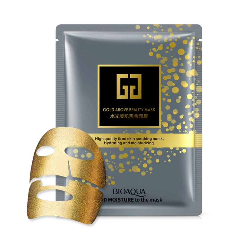 Bioaqua Brand Gold Facial Mask BLACK Essence Hyaluronic Acid Gel Anti Aging Wrinkle Hydrating Moisturizing Skin Care For Face
Bioaqua Brand Gold Facial Mask BLACK Essence Hyaluronic Acid Gel Anti Aging Wrinkle Hydrating Moisturizing Skin Care For Face