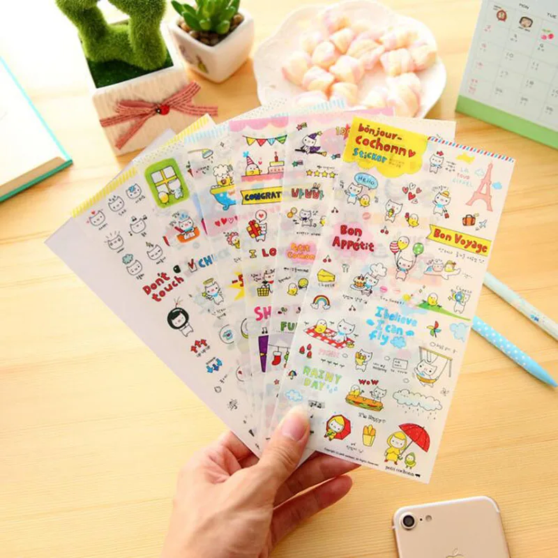 6pcs/Package Diary Stickers Cute Pigs Transparent Waterproof Decorative Stickers Stickers Cute Funny Hand Account Stickers
6pcs/Package Diary Stickers Cute Pigs Transparent Waterproof Decorative Stickers Stickers Cute Funny Hand Account Stickers