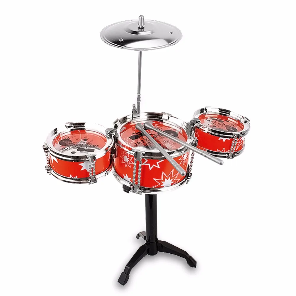 Image Hot Mini Desktop Drum for Rock, Jazz and Country Band Stainless Steel with PVC Educational Musical Instrument for Kids