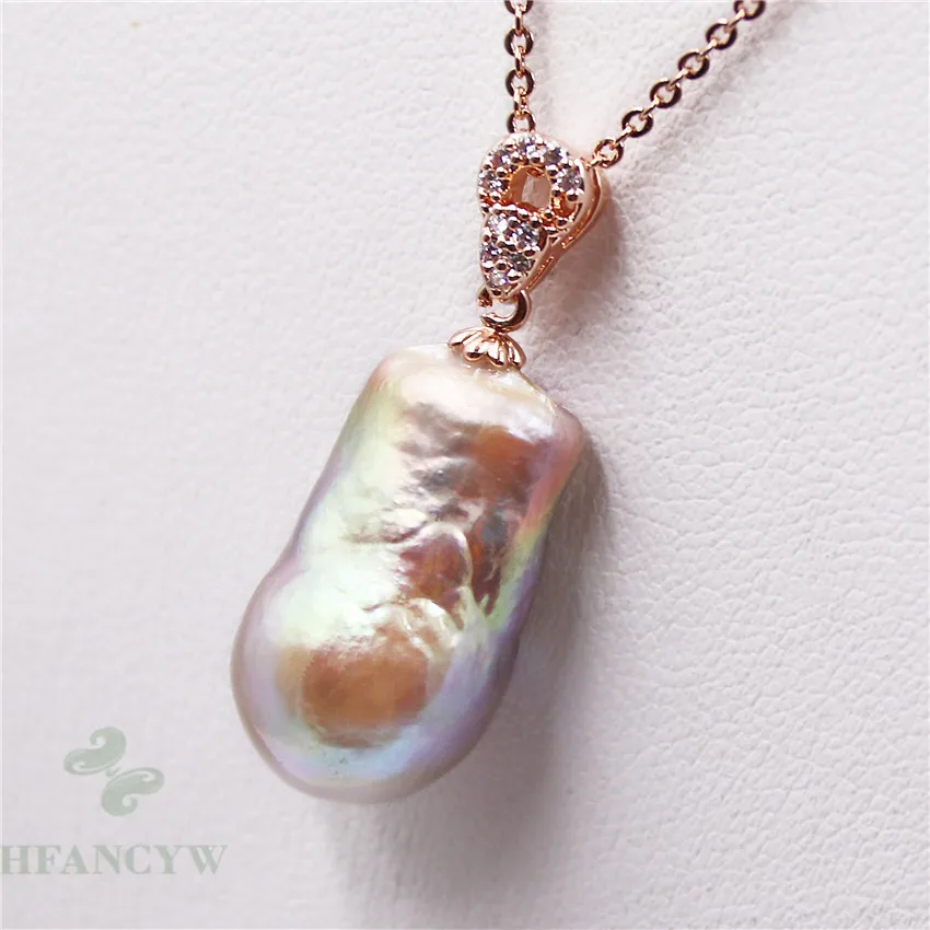 14-18mm Purple Baroque Long Pearl Pendant Necklace 18" Luxury Cultured Charm Handmade Accessories Flawless Jewelry Women
14-18mm Purple Baroque Long Pearl Pendant Necklace 18" Luxury Cultured Charm Handmade Accessories Flawless Jewelry Women
