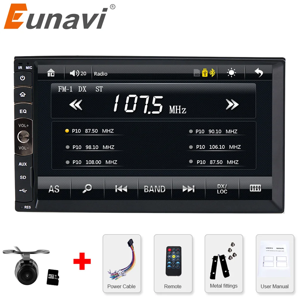 Eunavi Universal 2 din Car Multimedia Player Radio Stereo Audio 7" Touch Screen Video MP5 Player Bluetooth Free rearview camera
Eunavi Universal 2 din Car Multimedia Player Radio Stereo Audio 7" Touch Screen Video MP5 Player Bluetooth Free rearview camera