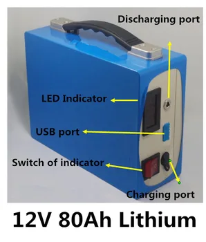 12V 80Ah Lithium li ion battery pack with BMS and USB port for inverter power tool outdoor power supply medical equipment+charge
12V 80Ah Lithium li ion battery pack with BMS and USB port for inverter power tool outdoor power supply medical equipment+charge