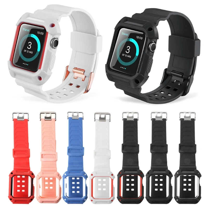 Watch Band Protective Case Shockproof Strap for Apple Watch Series 3 2 1 42mm 38mm gai
Watch Band Protective Case Shockproof Strap for Apple Watch Series 3 2 1 42mm 38mm gai