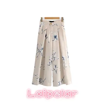 Summer elegant floral linen wide leg pants women boho pockets zipper female casual loose trousers women korean clothes
Summer elegant floral linen wide leg pants women boho pockets zipper female casual loose trousers women korean clothes
