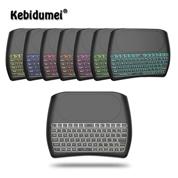 Kebidumei 2.4GHz Wireless Mini Keyboard Air Mouse Backlight D8 Touchpad Controller for Android TV BOX Support English Russian 
Kebidumei 2.4GHz Wireless Mini Keyboard Air Mouse Backlight D8 Touchpad Controller for Android TV BOX Support English Russian