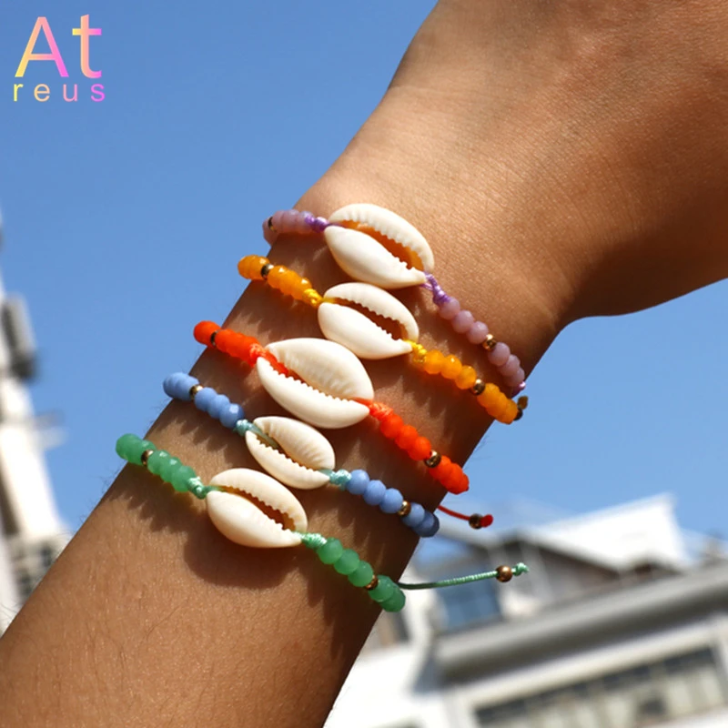 Yellow orange crystal Beaded bracelet summer beach jewelry for girl women shell charm bracelet rope weave adjustable chain 2019
Yellow orange crystal Beaded bracelet summer beach jewelry for girl women shell charm bracelet rope weave adjustable chain 2019