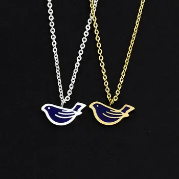 Wholesale 10pcs/lot Peace Pigeon Necklace Women Kids Jewelry Cute Dove Bird Gold Color Stainless Steel Necklace Best Friend Gift
Wholesale 10pcs/lot Peace Pigeon Necklace Women Kids Jewelry Cute Dove Bird Gold Color Stainless Steel Necklace Best Friend Gift