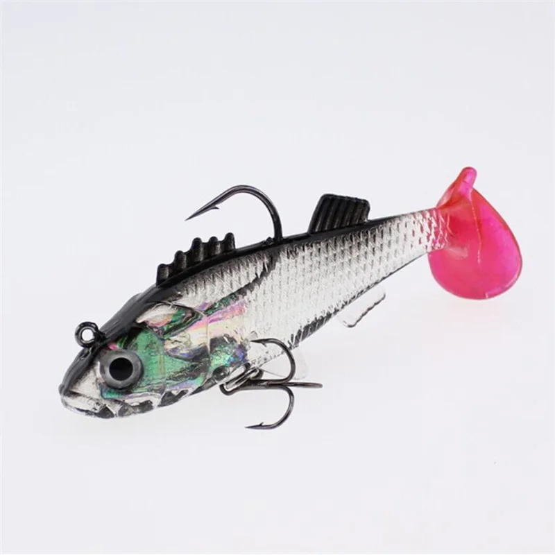 5pcs/Lot Soft Lead Lure 8.3cm 15g T Shape Tail Mixed color Fishing bait lures with Barbed Treble Hooks
5pcs/Lot Soft Lead Lure 8.3cm 15g T Shape Tail Mixed color Fishing bait lures with Barbed Treble Hooks