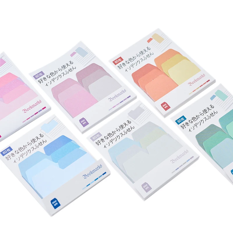 60sheets/lot Watercolor Gradient Japanese Sticky Note Memo Pad Sticker Paper Diary planner Stationery Office School supplies
60sheets/lot Watercolor Gradient Japanese Sticky Note Memo Pad Sticker Paper Diary planner Stationery Office School supplies