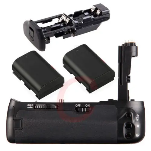 

JINTU Pro 6D Vertical Shutter Battery Grip Holder +2pcs LP-E6 batteries Kit For Canon EOS 6D DSLR Camera as BG-E3 BGE3