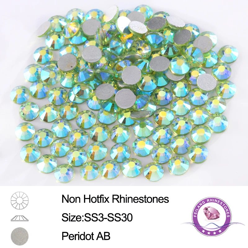 12 Facets Peridot AB Glass Nail Art Non Hotfix Rhinestones Flatback Strass 288-1440pcs SS3 - SS30
12 Facets Peridot AB Glass Nail Art Non Hotfix Rhinestones Flatback Strass 288-1440pcs SS3 - SS30