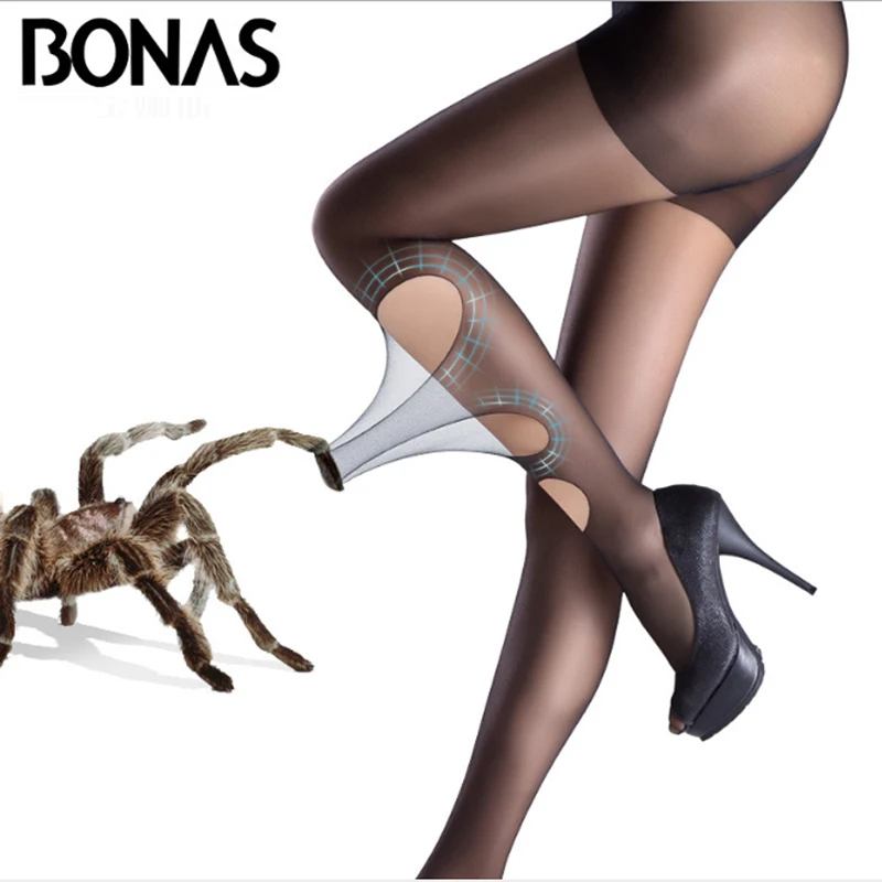 BONAS 15D Spider Tights Tear Resistant Nylon Pantyhose Women Anti Hook Sexy Breathable Elastic Thin Stockings Female Collant
BONAS 15D Spider Tights Tear Resistant Nylon Pantyhose Women Anti Hook Sexy Breathable Elastic Thin Stockings Female Collant