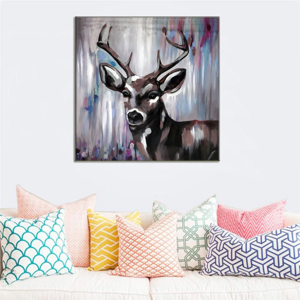Handpainted Oil painting On Canvas Free Shipping Wall Pictures Deer Wall Art for Home Decor Pet Pictures Modern Abstract
Handpainted Oil painting On Canvas Free Shipping Wall Pictures Deer Wall Art for Home Decor Pet Pictures Modern Abstract
