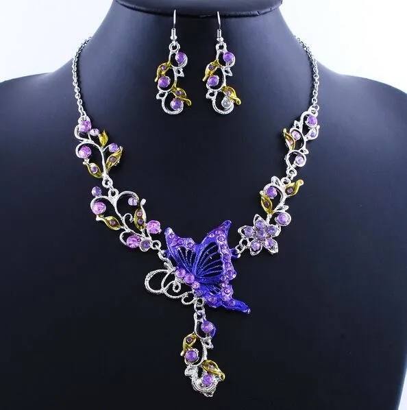 6 Colors Women Butterfly Flower Rhinestone Pendant Statement Necklace Fashion Jewelry Bridal Wedding Dress
6 Colors Women Butterfly Flower Rhinestone Pendant Statement Necklace Fashion Jewelry Bridal Wedding Dress