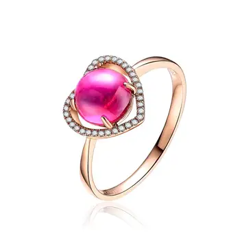 Beautiful Heart Ring GVBORI Ruby + 18k Rose Gold Fashion and Luxury Wemen Ring Brand Ring Perfect Gift For Friend
Beautiful Heart Ring GVBORI Ruby + 18k Rose Gold Fashion and Luxury Wemen Ring Brand Ring Perfect Gift For Friend