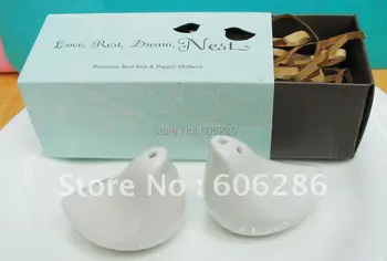 Wholesale 100pcs(50sets)/Lot party favors items love birds ceramic salt and pepper shakers wedding favors and gifts
Wholesale 100pcs(50sets)/Lot party favors items love birds ceramic salt and pepper shakers wedding favors and gifts