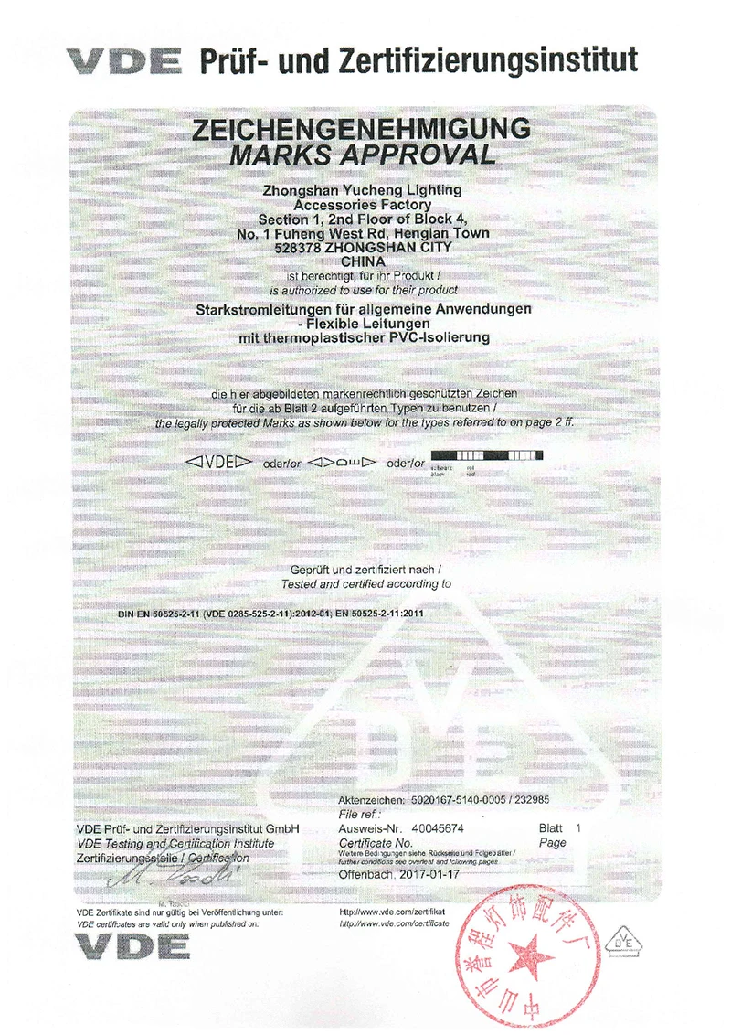 vde for cable