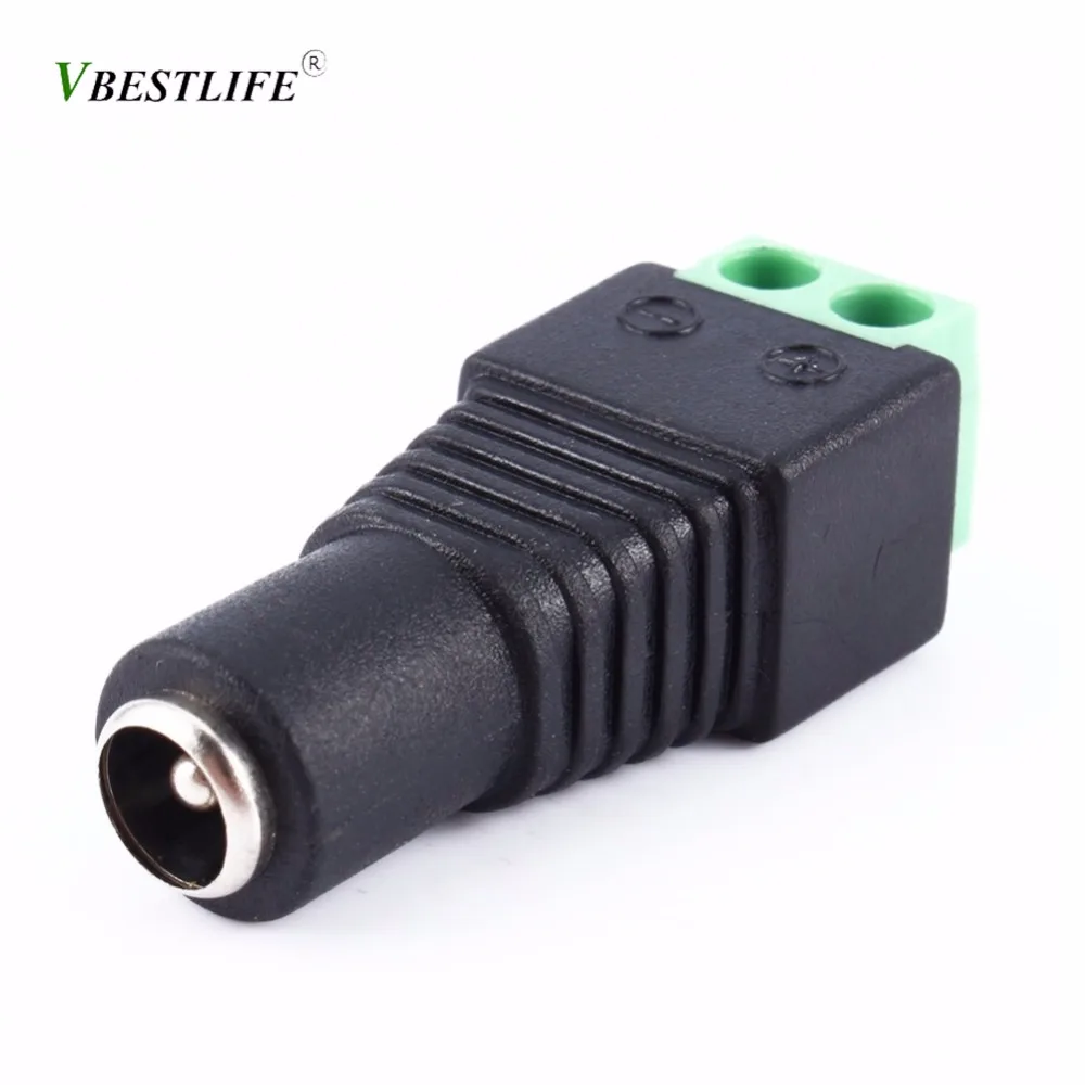 VBESTLIFE Power Plug 2.1x5.5mm Female Connector CCTV Camera DC Power Jack Connector Plug Adapter
VBESTLIFE Power Plug 2.1x5.5mm Female Connector CCTV Camera DC Power Jack Connector Plug Adapter