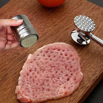 Double-sided Stainless Steel Meat Beef Hammer Knocking Meat Hammer Tender Meat Hammer Meat Hammer Steak Chicken Steak Loose
Double-sided Stainless Steel Meat Beef Hammer Knocking Meat Hammer Tender Meat Hammer Meat Hammer Steak Chicken Steak Loose