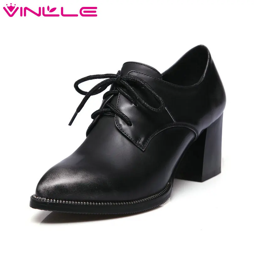 VINLLE 2018 Spring Women Boots PU leather Fashion Women Shoes Platform Lace Up Square High Heel Women Ankle Boots Size 34-39
VINLLE 2018 Spring Women Boots PU leather Fashion Women Shoes Platform Lace Up Square High Heel Women Ankle Boots Size 34-39
