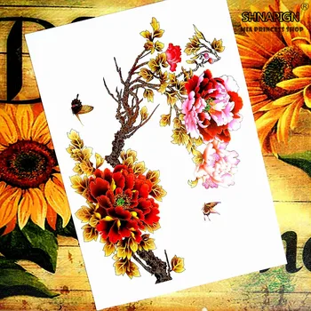 SHNAPIGN China Red Peony Temporary Tatto Body Art Flash Tattoo Stickers 12*20cm Waterproof Henna Styling Home Decor Wall Sticker
SHNAPIGN China Red Peony Temporary Tatto Body Art Flash Tattoo Stickers 12*20cm Waterproof Henna Styling Home Decor Wall Sticker