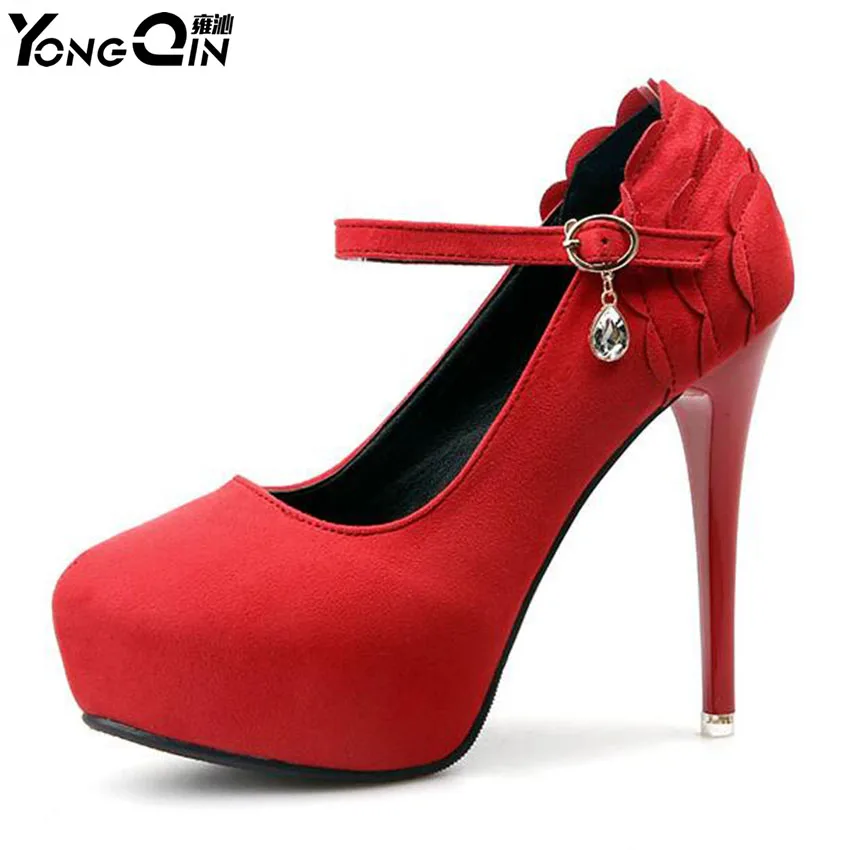 New high heel waterproof Suede leather women pumps stiletto round toe single shoes
New high heel waterproof Suede leather women pumps stiletto round toe single shoes
