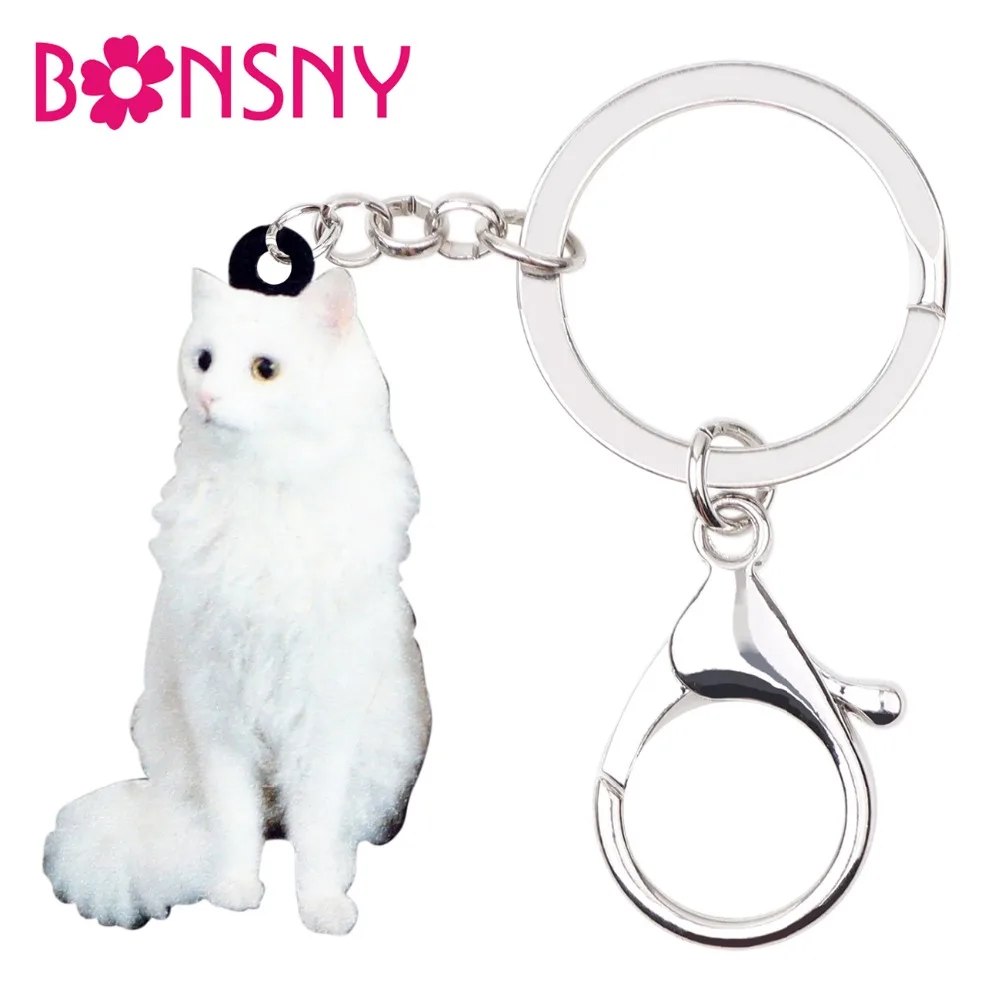 Bonsny Acrylic Snowy Fluffy Cat Kitten Key Chains Keychains Rings Animal Jewelry For Women Girls Handbag Car Charms Accessories
Bonsny Acrylic Snowy Fluffy Cat Kitten Key Chains Keychains Rings Animal Jewelry For Women Girls Handbag Car Charms Accessories