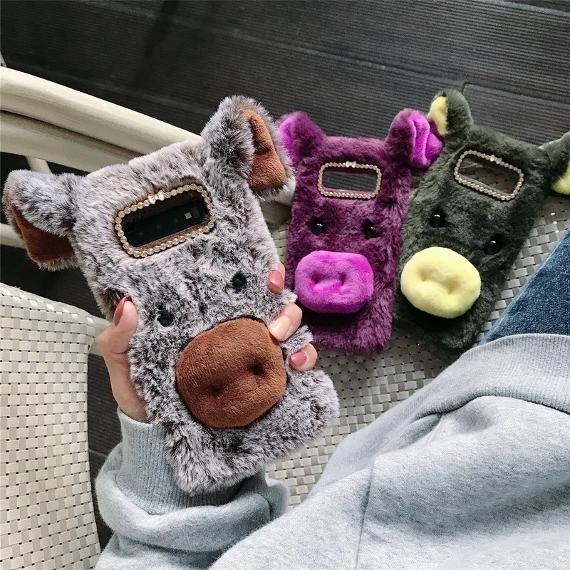For Samsung S10 Plus Case 3D Cute Cartoon Pig Hairy Fur Phone Case For Samsung Galaxy S10 Plus 10+ Soft TPU Back Cover S10Plus
For Samsung S10 Plus Case 3D Cute Cartoon Pig Hairy Fur Phone Case For Samsung Galaxy S10 Plus 10+ Soft TPU Back Cover S10Plus