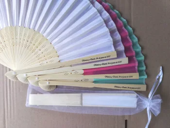 70pcs Personalized Wedding Favors and Gifts For Guest Silk Fan Cloth Wedding Decoration Hand Folding Fans +Customized Printing
70pcs Personalized Wedding Favors and Gifts For Guest Silk Fan Cloth Wedding Decoration Hand Folding Fans +Customized Printing