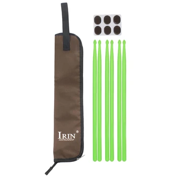 Irin Drum Accessories Set - 3 Pair Nylon Drum Sticks + Waterproof Storage Carrying Bag + Mute Sticker Percussion Parts
Irin Drum Accessories Set - 3 Pair Nylon Drum Sticks + Waterproof Storage Carrying Bag + Mute Sticker Percussion Parts