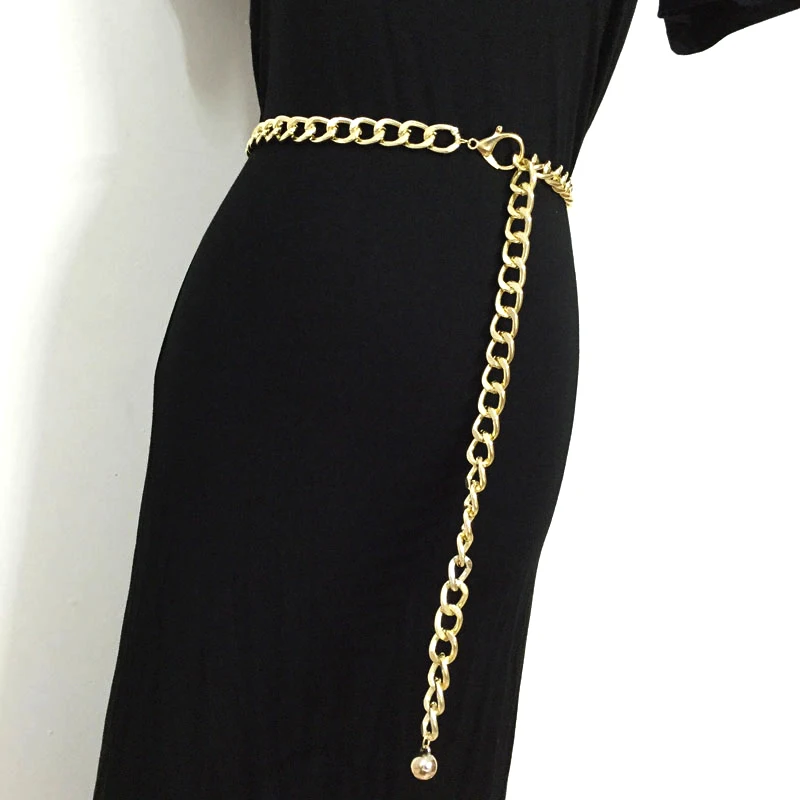 2019 Fashion Metal Waist Chain belts cummerbunds for women girls gold color thick causal punk cool hip hop long waistband
2019 Fashion Metal Waist Chain belts cummerbunds for women girls gold color thick causal punk cool hip hop long waistband