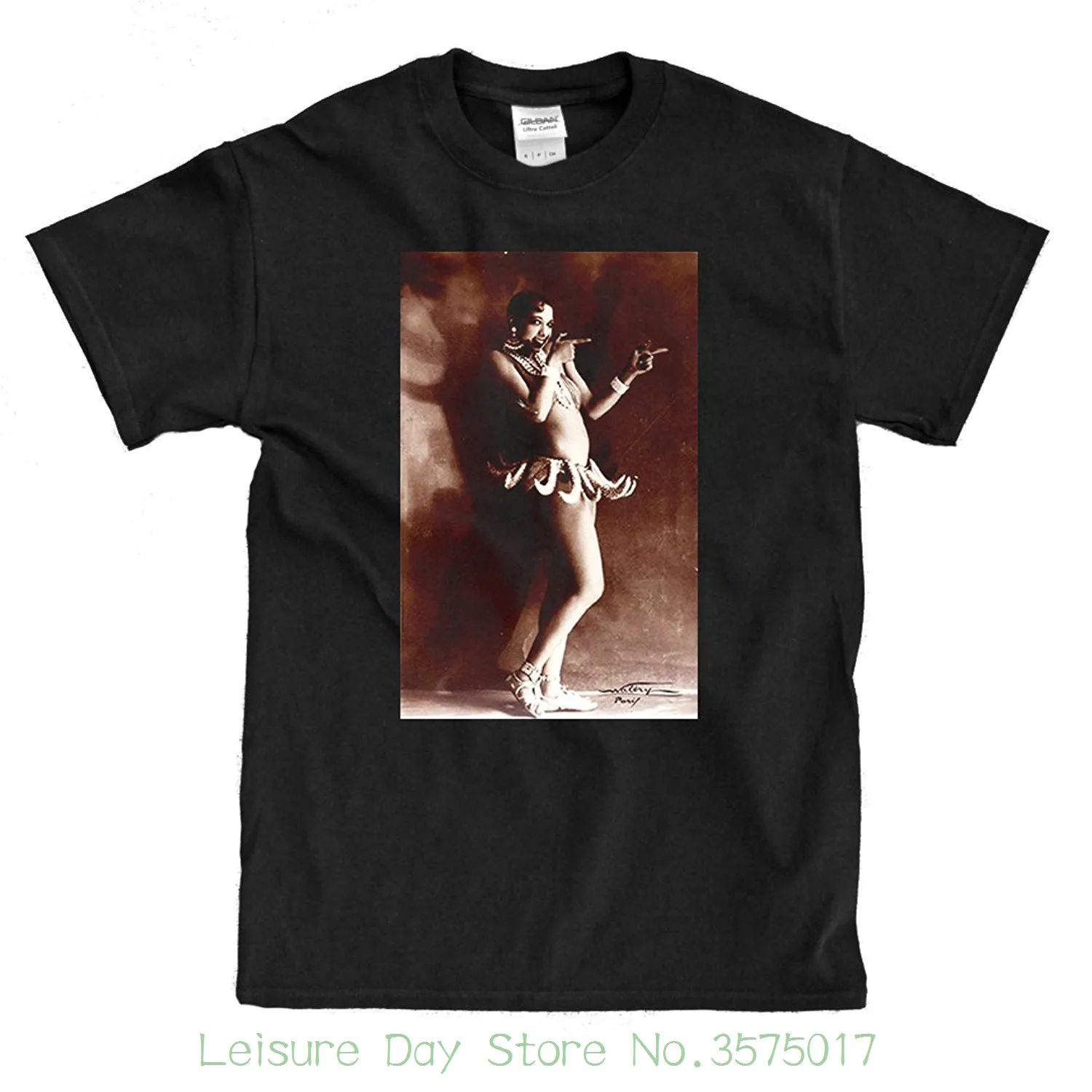 T-shirt Novelty Cool Tops Men's Short Sleeve Tshirt Josephine Baker Banana Dance Black T-shirt
T-shirt Novelty Cool Tops Men's Short Sleeve Tshirt Josephine Baker Banana Dance Black T-shirt