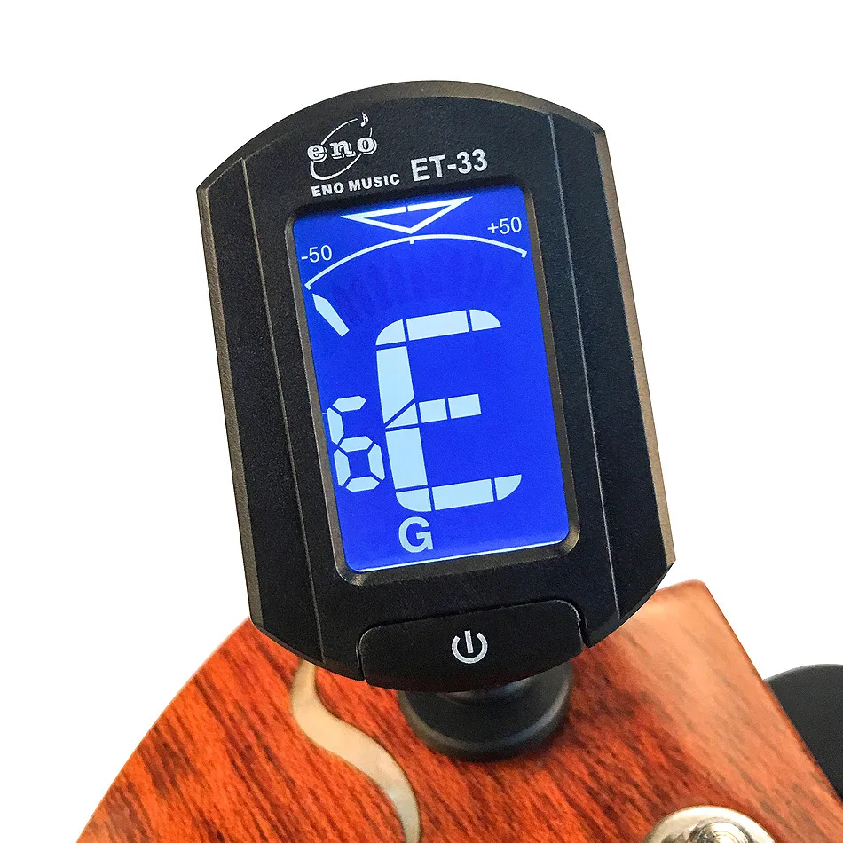 ENO Guitar Tuner Adjustable Anti-Interference LCD Clip-on Electronic Digital Guitar Chromatic ET-33 Guitar Bass Tuner
ENO Guitar Tuner Adjustable Anti-Interference LCD Clip-on Electronic Digital Guitar Chromatic ET-33 Guitar Bass Tuner