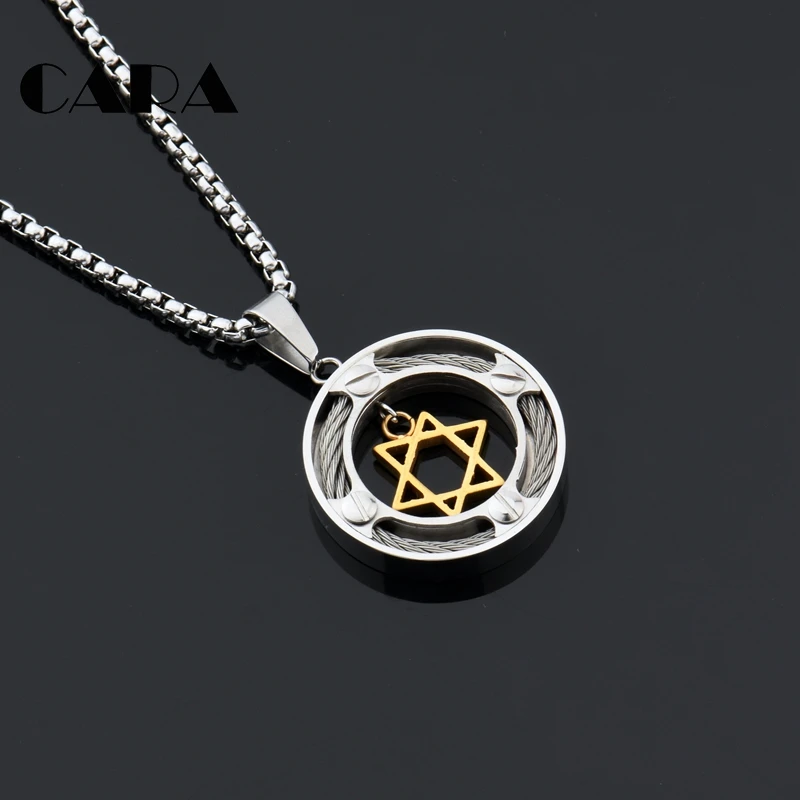 2019 New High quality 2 tone Polished Round 316L Stainless Steel Jewish David Star Charm Pendant Necklace Men Necklace CAGF0473
2019 New High quality 2 tone Polished Round 316L Stainless Steel Jewish David Star Charm Pendant Necklace Men Necklace CAGF0473