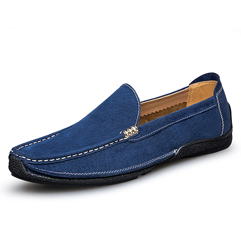 2019 New Fashion Men's Leather Loafers Slip on Male Flat Luxury Walking Sneakers Blue Black Man Driving Suede Leather Shoes
2019 New Fashion Men's Leather Loafers Slip on Male Flat Luxury Walking Sneakers Blue Black Man Driving Suede Leather Shoes