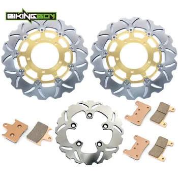 BIKINGBOY For Suzuki GSXR GSX-R 1000 05 06 K5 K6 Front Rear Brake Discs Rotors Disks + Pads Motorcycle 310mm 220mm Replacement
BIKINGBOY For Suzuki GSXR GSX-R 1000 05 06 K5 K6 Front Rear Brake Discs Rotors Disks + Pads Motorcycle 310mm 220mm Replacement