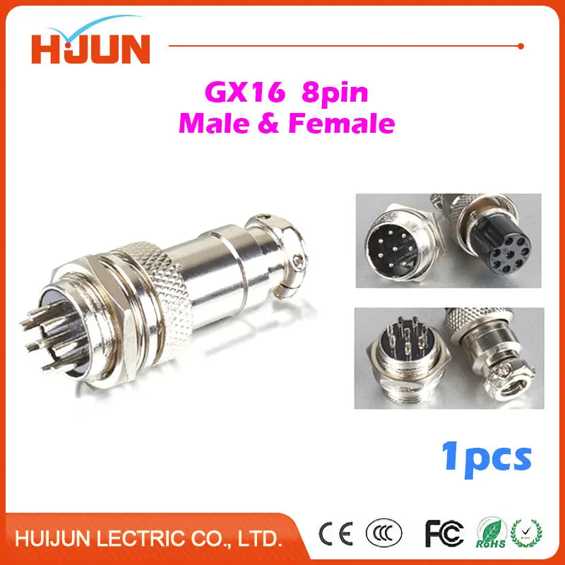 1pcs GX16 8Pin High Quality Male& Female 16mm Wire Cable Panel Connector Aviation Plug Circular Socket Plug
1pcs GX16 8Pin High Quality Male& Female 16mm Wire Cable Panel Connector Aviation Plug Circular Socket Plug