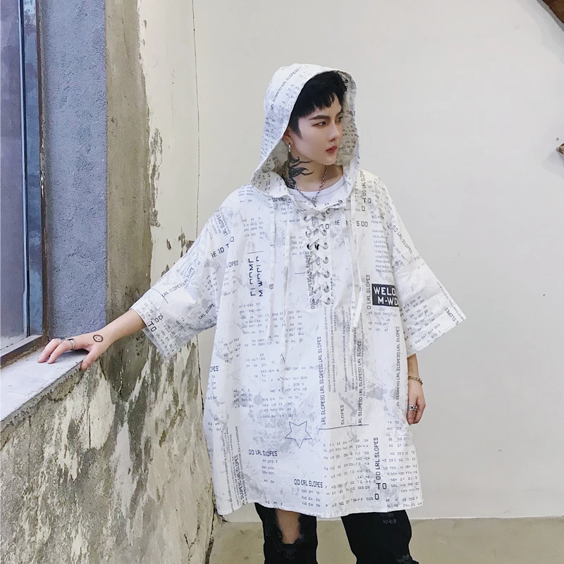 Men's T-shirt summer 2019 new slim monogram print hip long-sleeved T-shirt loose casual hooded T-shirt youth Men's wear tshirt
Men's T-shirt summer 2019 new slim monogram print hip long-sleeved T-shirt loose casual hooded T-shirt youth Men's wear tshirt
