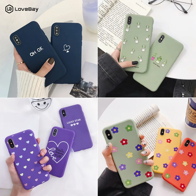 Lovebay Soft Silicon Phone Cases Cover For iphone 7 8 6 6S Plus 5 5S SE XS Max XR X Ultrathin Love Heart Floral Back Cover Shell
Lovebay Soft Silicon Phone Cases Cover For iphone 7 8 6 6S Plus 5 5S SE XS Max XR X Ultrathin Love Heart Floral Back Cover Shell