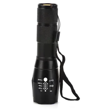 

ZAGTUR Tactical Zooming LED Flashlight Torch 5-Mode T6 1000lm White Light LED Lamp Torchlight AAA 18650 Flashlight Camping Lamp