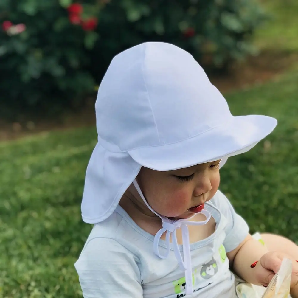 Summer Baby Sun Hat Children Outdoor Neck Ear Cover Anti UV Protection Beach Caps Kids Boy Girl Swimming Flap Cap For 0-5 Years Summer Baby Sun Hat Children Outdoor Neck Ear Cover Anti UV Protection Beach Caps Kids Boy Girl Swimming Flap Cap For 0-5 Years