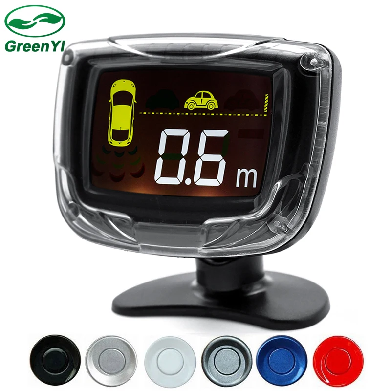 GreenYi Car LCD Display Parking Sensor LED 4 Reverse Auto Parking Sensors Backup Radar Detector System Kit
GreenYi Car LCD Display Parking Sensor LED 4 Reverse Auto Parking Sensors Backup Radar Detector System Kit