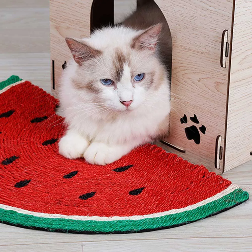 Cute Cat Scratch Board Natural Sisal Scratch-resistant Cat Scratching Watermelon Blanket Cat Scraper Mat Pet Products Funny Toy
Cute Cat Scratch Board Natural Sisal Scratch-resistant Cat Scratching Watermelon Blanket Cat Scraper Mat Pet Products Funny Toy