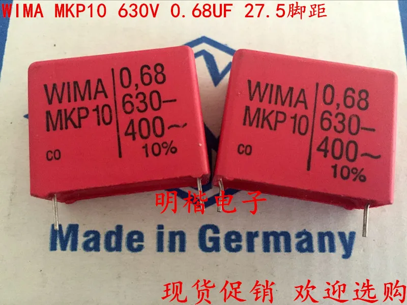 2020 hot sale 10pcs/20pcs Germany WIMA capacitor MKP10 630V0.68UF 680NF 630V684 P: 27.5mm Audio capacitor free shipping 
2020 hot sale 10pcs/20pcs Germany WIMA capacitor MKP10 630V0.68UF 680NF 630V684 P: 27.5mm Audio capacitor free shipping
