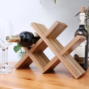 Creative Nordic minimalist desktop wine rack wood ornaments small wine storage racks
Creative Nordic minimalist desktop wine rack wood ornaments small wine storage racks
