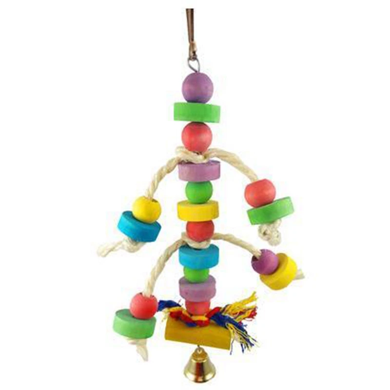 1 Pcs Parrot Toys Wooden Colorful Beads With Bells For Bird Toy Parakeet Chewing Hanging Cage Bird Cage Accessories Toy Suppli
1 Pcs Parrot Toys Wooden Colorful Beads With Bells For Bird Toy Parakeet Chewing Hanging Cage Bird Cage Accessories Toy Suppli