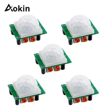 5Pcs Motion Sensor Module SR501 HC-SR501 Adjust IR Pyroelectric Infrared PIR Motion Sensor Detector Module For Arduino Diy Kit
5Pcs Motion Sensor Module SR501 HC-SR501 Adjust IR Pyroelectric Infrared PIR Motion Sensor Detector Module For Arduino Diy Kit